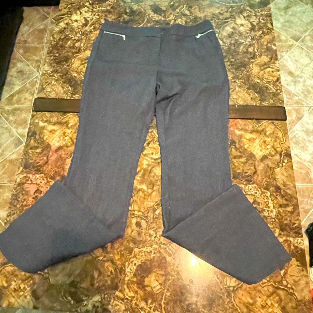 Ladies flared dress pants-6
